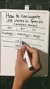 How to conjugate Spanish AR verbs (Present Tense)