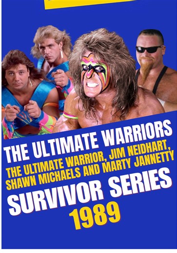 The Ultimate Warriors - Ultimate Warrior, Jim Neidhart, Shawn Michaels and Marty Jannetty WWF Survivor Series 1989 #wwe #wwf #SurvivorSeries #prowrestling #FYP