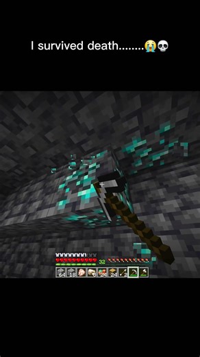 I survived death || #minecraft #shorts