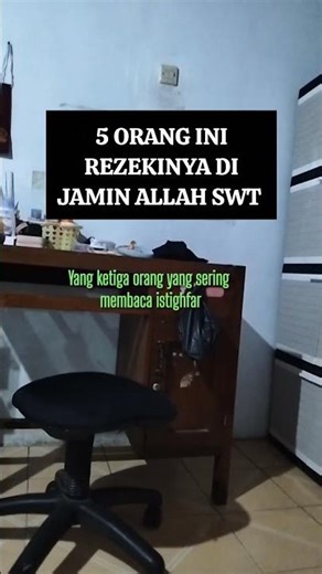 Inilah 5 orang rezekinya dijamin Allah SWT @syahditutorial