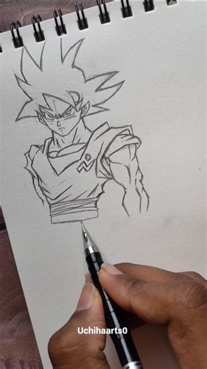 Drawing Goku🥶#drawing #animeart #dragonball #sketch #shorts #art