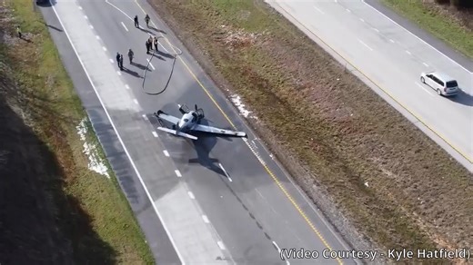 WATCH: A small plane lands on northbound U.S. 65 near Springfield Saturday afternoon. No injuries have been reported. | KY3