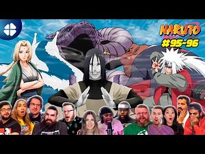 Battle of the 3 Sannin | Naruto Episode 95-96 Reaction Mashup ナルト海外の反応