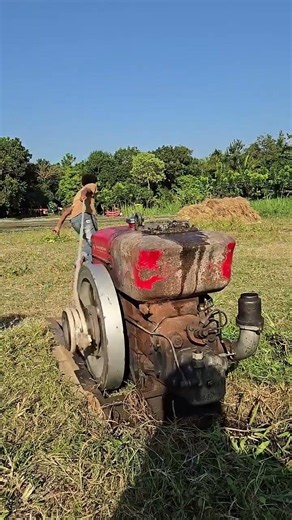 Best Power Tiller Start Challenge 🙀#shorts