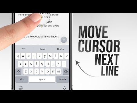 How to Move Cursor Down to Next Line on iPhone (tutorial)