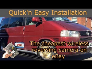 VW T4 Wireless rear reversing camera kit from ebay