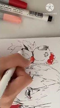 【イラストメイキング】鬼灯様と金魚草【鬼灯の冷徹】#イラスト #鬼灯の冷徹