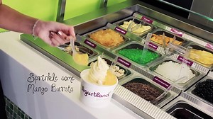 4.7K views · 4 comments | It takes two to mango with this delicious cheesecake in a cup creation. 浪Check the video below see how to create Alphonso Mango Cheesecake.  (Music: www.purple-planet.com) | Yogurtland Australia | Facebook