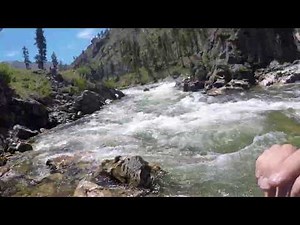 Drift Boat run through Pistol Creek Rapid on the Middle Fork Salmon River...Super Clean run !