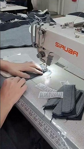 DL7500 Computerized Lockstitch Sewing Machine with Double Stepping Motor & Touch Panel & Edge Cutter