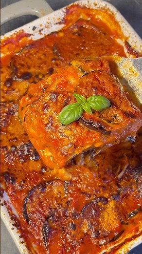 Eggplant Parmigiana 😍 #parmigiana #easyrecipe #eggplant