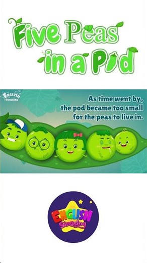 Five Peas in a Pod - Fairy tale - English Stories (Reading Books) #shorts