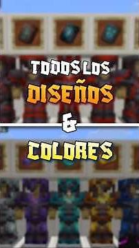 Diseños y Colores para tu armadura en Minecraft #minecraft #survival #tutorial #viral #fyp