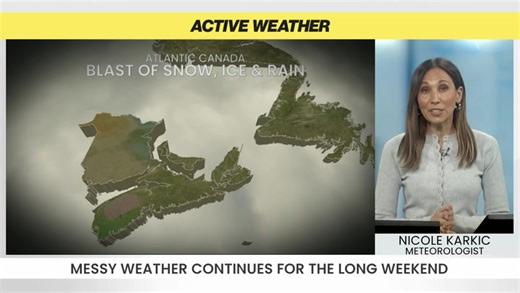 Messy long weekend weather forecast for Atlantic Canada