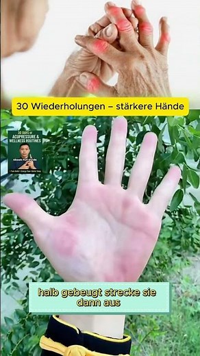 Stärkere Hände in nur 30 Wiederholungen! Kennst du diesen Trick? #gesundheit #akupressur #wellness