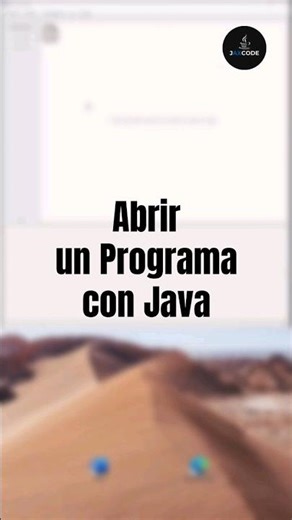 ABRIR UN PROGRAMA CON JAVA
