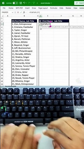 Split Text Instantly in Excel with One Simple Trick! #ExcelTips #tricks #keyboard #excelshortcuts