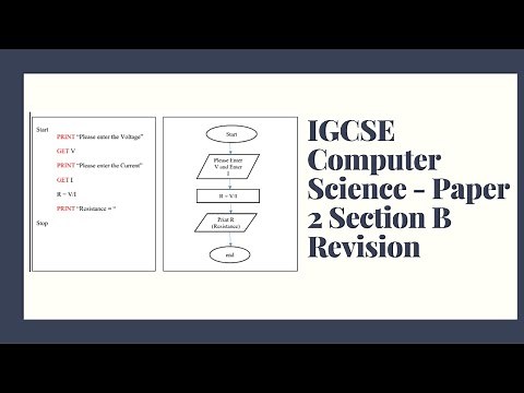 IGCSE Computer Science Paper 2 Section B Revision