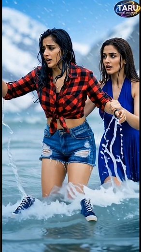 riya & saniya bothing in river #shorts