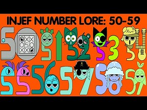 인제프 넘버로어 INJEF Number Lore 50-59 Alphabet Lore Sprunki + ITALIAN BRAINROT ANIMALS meme