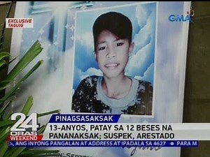 13-anyos, patay sa 12 beses na pananaksak