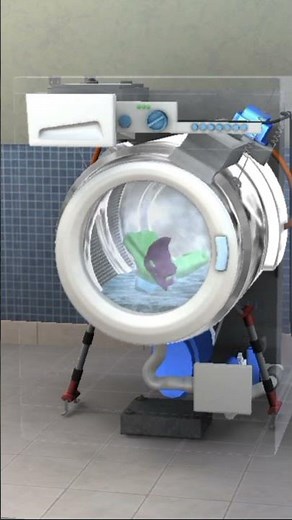 Part 3 How a Washing Machine Works | 3D Animation 🧺"