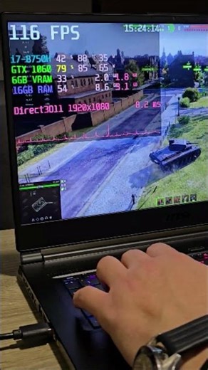 World of Tanks on GTX1060 Laptop?! HIGH Settings FPS is WILD! 🤯🔥