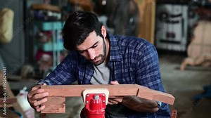 The process of making a classical guitar, Luthier creating a guitar and using tools in a traditional