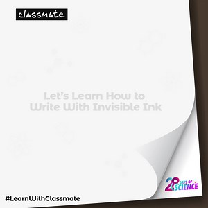 194K views | Its time for #LearnWithClassmate. Try out this fun science experiment to learn how to write with invisible ink. Follow @classmatebyitc for #28DaysofScience to learn something new every day. #28DaysofScience #Classmate #LearnWithClassmate #EnjoyLearning #funscience #science #chemistry #scienceexperiments #scienceforkids | Classmate | Facebook