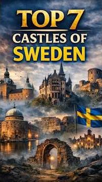 Top 7 Most Epic Castles in Sweden 🇸🇪 #sweden #short #history