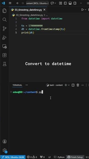 #52 Python Datetime Tip – Unix Timestamp to Datetime