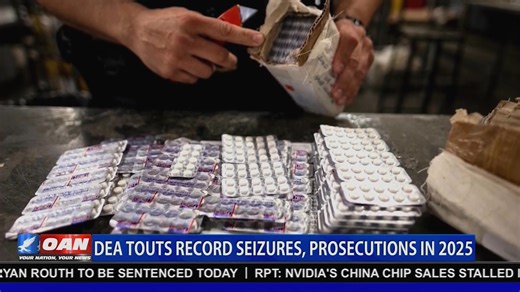 The DEA is recapping a high-gear 2025, announcing the seizure of 47 million fentanyl pills, nearly 10,000 pounds of fentanyl powder, and massive amounts of other illicit drugs. The agency also highlighted major cartel arrests, saying no trafficker is beyond the reach of American justice as the fight continues into 2026. Watch OAN Live Here: https://live.oann.com/home.ktv?utm_source=socials&utm_medium=social media&utm_campaign=FB | One America News Network