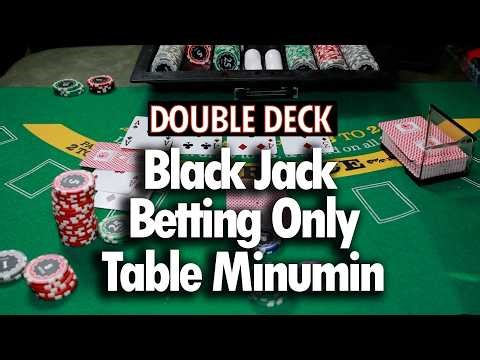 Table Minimum Only Basic Strategy Double Deck Black Jack