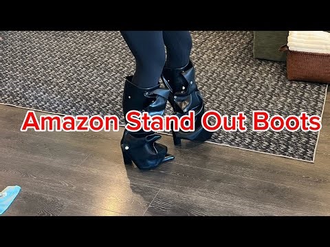 Amazon Fold Over Boots Review | AOSPHIRAYLIAN Knee Highs #ad