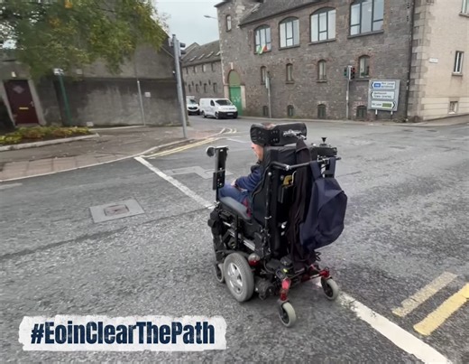 Local man showcasing perils of travelling through Carlow in a wheelchair