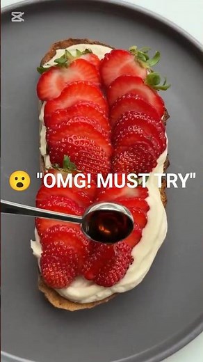 The SECRETE to the Best Strawberry Breakfast Toast! 🍓🤤