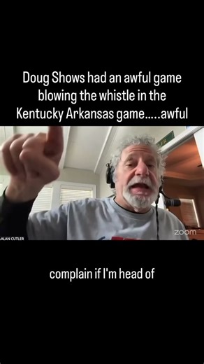 Doug Shows had an awful game blowing the whistle in the Kentucky Arkansas game…..awful The Alan Cutler Show: https://www.wlxg.com/the-alan-cutler-show-podcast/ | ESPN Radio Lexington