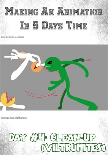Making An ANIMATION In 5 DAYS: Day 4 - VILTRUMITE #animation #stickfigure #artchallenge #invincible