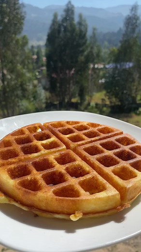 Wafle de Buñuelo ❤️❤️ Hay no que es esta delicia 😋, les cuento que de diciembre me quedo mezcla en cajitas de premezcla para hacer buñuelos, o si ya no tienes la compras en el súper mercado o donde venden insumos de panadería 🥐 y tienes en casa para cuando te antojes de una receta así deliciosa como está, ideal para un desayuno, una merienda y lo mejor es que es súper fácil de preparar así que espero te guste y te animes a prepararla. ❤️ Ingredientes: 130 gr de premezcla para buñuelos 130 gr d