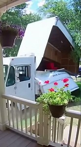 Delivery Truck Fails Low Clearance Check — Roof Ripped Open on Camera!