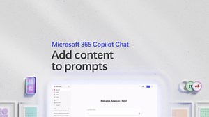 Add content to Microsoft 365 Copilot Chat prompts
