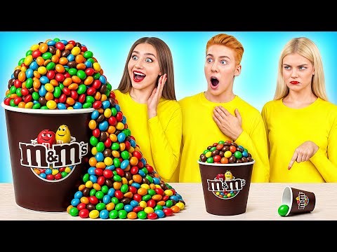 Big, Medium and Small Plate Challenge | Crazy Hacks and Recipes by Multi DO Challenge