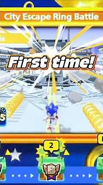 First Time Playing City Escape Ring Battle | SONIC RUMBLE #cityescape #sonicrumble #gameplay