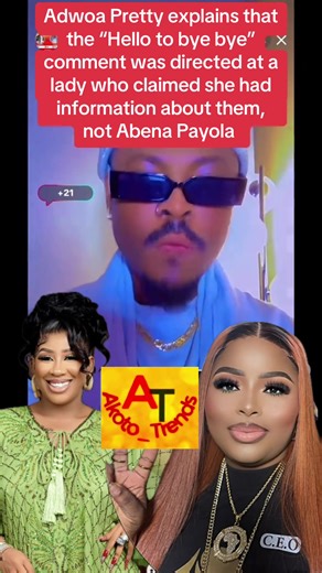 Adwoa Pretty Clarifies Rivalry with Abena Payola