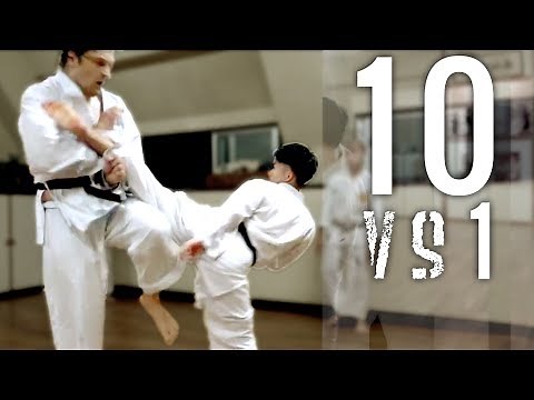 10 Man Kumite | Goju-ryu Full Contact Karate | Okinawa Yagi Dojo
