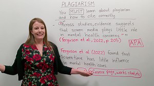 Plagiarism is a big problem in academia, and you can get in a lot of trouble for it! In Emma's new video, learn what plagiarism is and how you can avoid it by citing your sources properly. | engVid