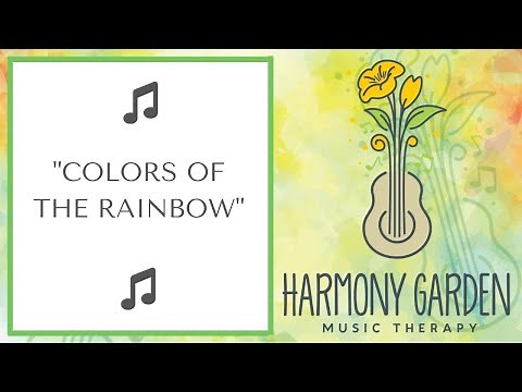 Colors of the Rainbow - An American Sign Language (ASL) Color Tutorial Song Music Therapy