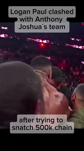 Logan Paul clashed with team Anthony Joshua #loganpaul #anthonyjoshua #jakepaul