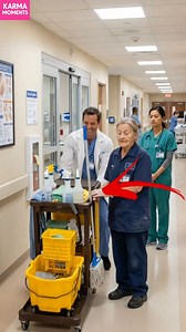 Karma Strikes in the Hospital Janitor surprises staff with her true identity! #fblifestyle #AI Generated using Kling AI . . . (For entertainment purposes only. Consult professionals if guidance on activities is presented. No brand affiliation is implied if any are shown. If inspired by true events, creative adaptations may be included. Content may include public footage.) | Fabiosa Kindness in Action
