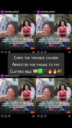 Chipo the Trouble Causer Arrested: Clothes Bills Trouble